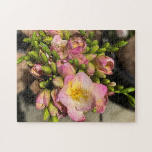 Bright Pink flowers Jigsaw Puzzle