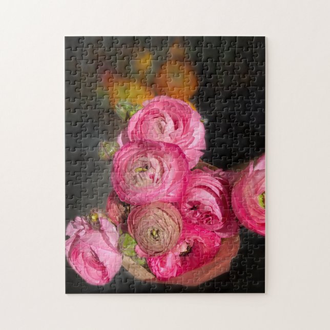 Bright Pink flowers Jigsaw Puzzle (Vertical)