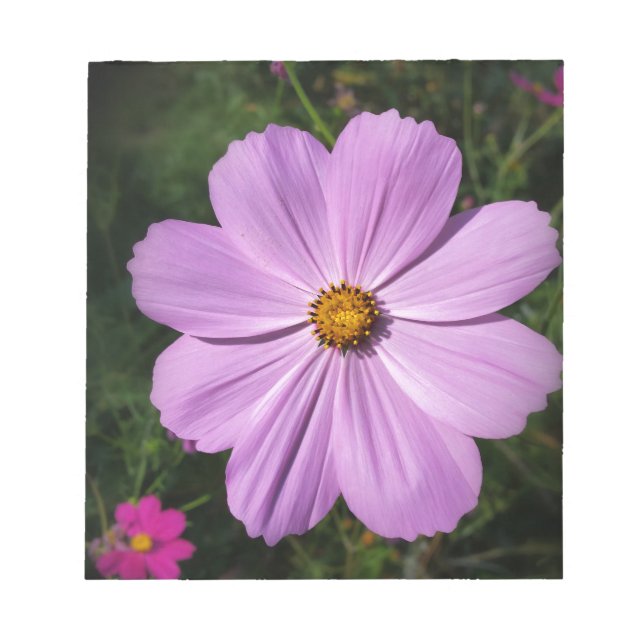 bright pink flowers notepad (Front)