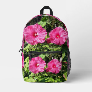 Bright Pink Hibiscus Flower Backpack