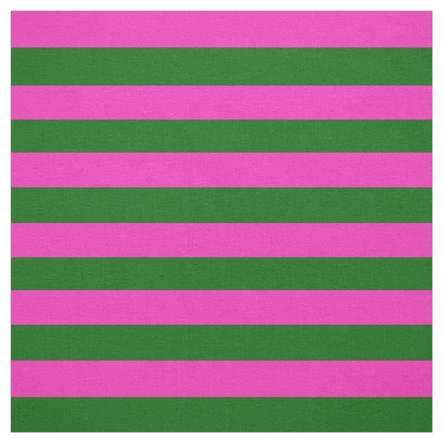 Bright pink, Island green stipe, stripes Fabric (Swatch)