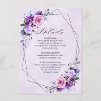 Bright Pink Lilac Purple Shades Flowers Wedding