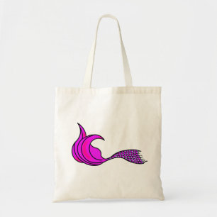 Bright Pink Mermaid Tail Tote Bag