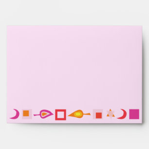 BRIGHT PINK MITZVAH Bat Mitzvah Custom Envelope