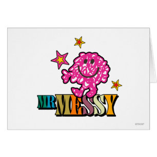 Bright Pink Mr. Messy Sparkling Stars