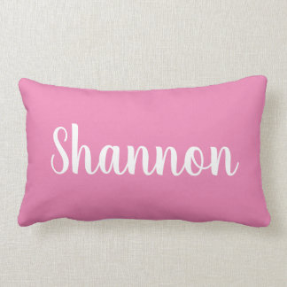 Bright Pink Name Pillow
