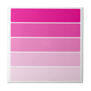 Bright Pink Paint Samples Tile