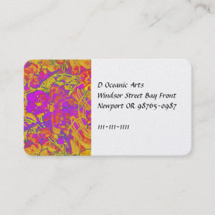 Bright Pink Peonies Business Card