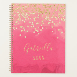 Bright Pink Personalised Planner
