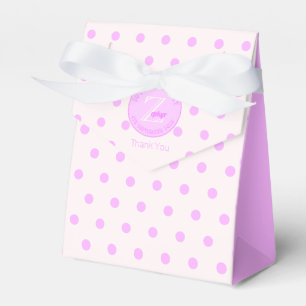 Bright Pink Polka Dots Pinkish White Favour Box