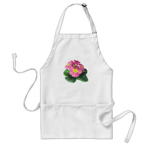 Bright Pink Primroses Standard Apron