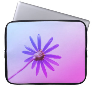 Bright Pink Purple Daisy Flower Laptop Sleeve