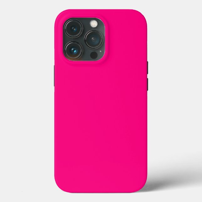 Bright Pink Rose hex code FF007F  Case-Mate iPhone Case (Back)