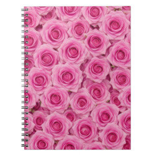 Bright Pink Roses Notebook