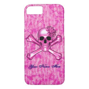 Bright Pink Skull iPhone 7 Case