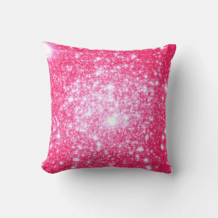 Bright Pink Stars Pillow
