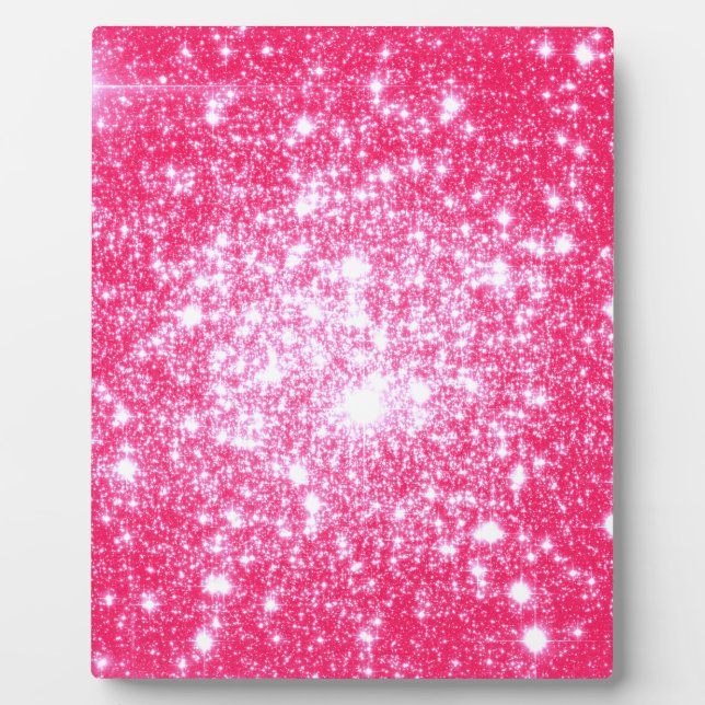 Bright Pink Stars Plaque (Front)