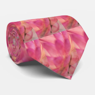 Bright Pink Strawflower Tie