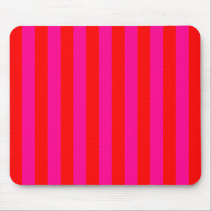 Bright Pink Stripes Mousepad