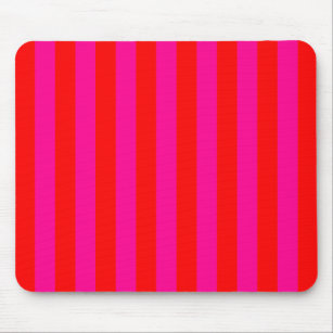 Bright Pink Stripes Mousepad