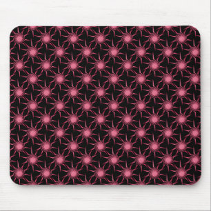 Bright Pink Swirling Suns Mousepad