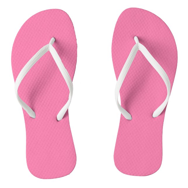 Bright pink thongs (Footbed)