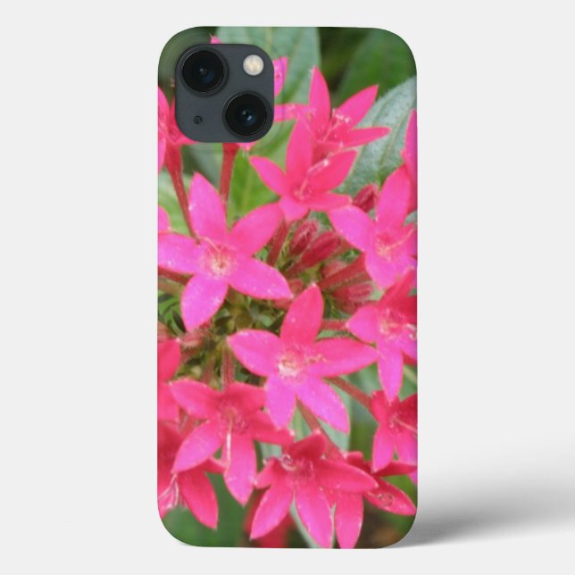 Bright Pink Tropical Flowers iPad Mini Case (Back)