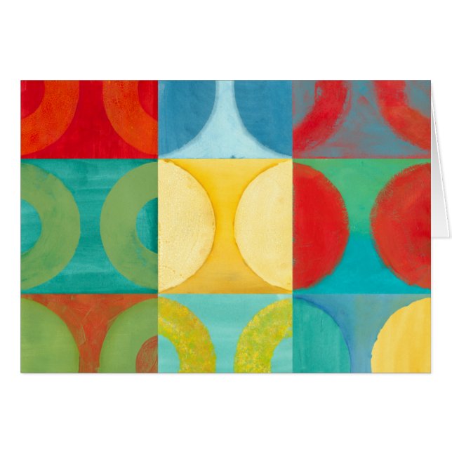 Bright Pop Art with Circles and Squares (Front Horizontal)
