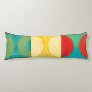 Bright Pop Art with Circles and Squares Body Cushion