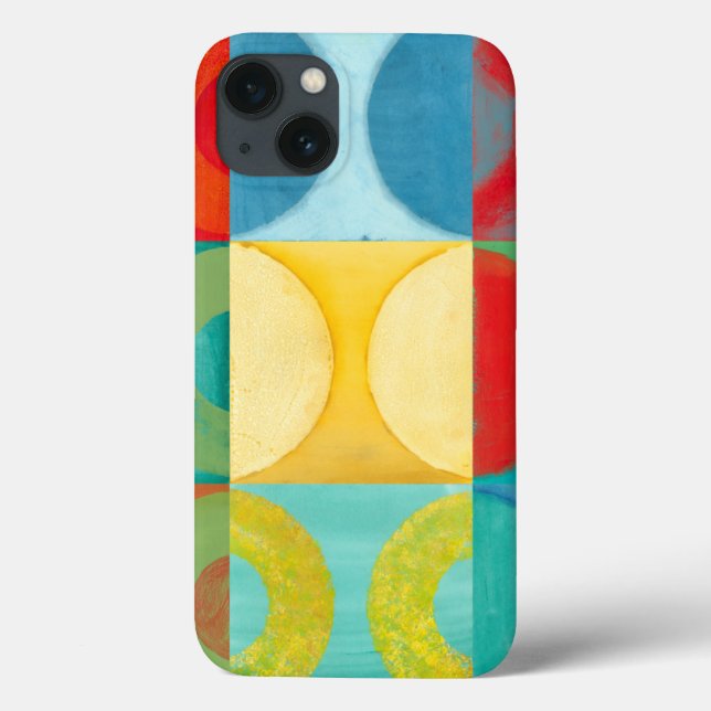 Bright Pop Art with Circles and Squares Case-Mate iPhone Case (Back)