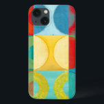 Bright Pop Art with Circles and Squares iPhone 13 Case<br><div class="desc">Fluorescent is not just for lights anymore as proven by this wonderfully bright pop art piece. This print is a mash of square grids with coloured circles inside. If you love abstract art you'll love this print!</div>