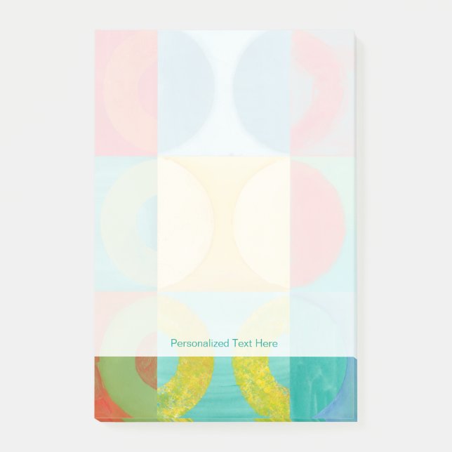 Bright Pop Art with Circles and Squares Post-it Notes (Front)