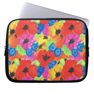 Bright Poppies and Cornflowers Laptop Sleeve