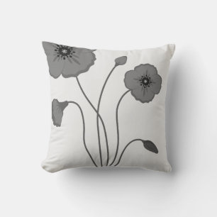 Bright Poppy Flower Bring Nature Indoors Cushion