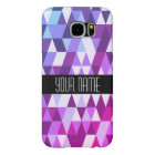 Bright Purple Blue Triangle Geometric Pattern