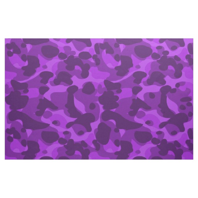 Bright Purple Camo Camouflage Pattern Cool Stylish Fabric (Yard)