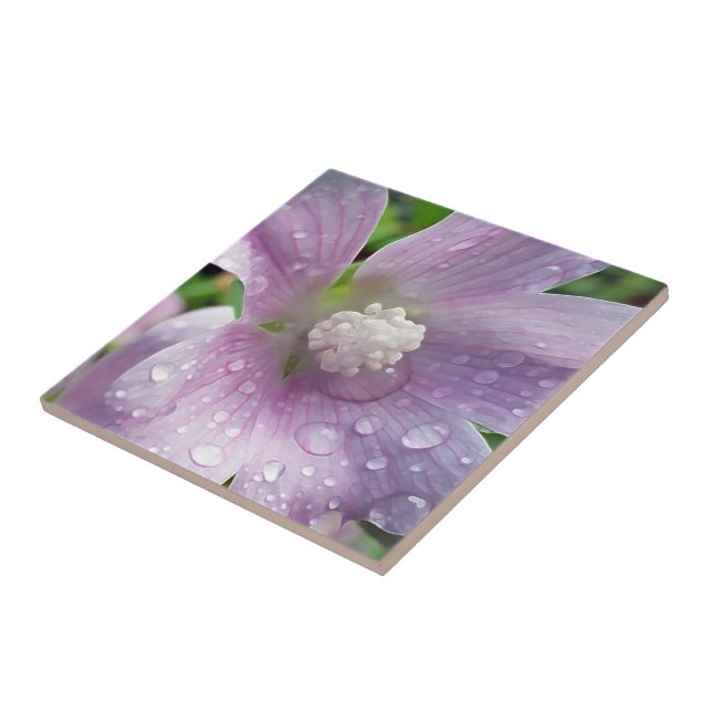 Bright purple ceramic tile (Side)