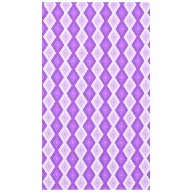 Bright purple diamond pattern tablecloth (Front)