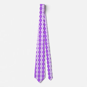 Bright purple diamond pattern tie