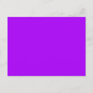Bright Purple Fuchsia Neon Purple Colour Only Postcard