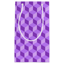 BRIGHT PURPLE GEOMETRIC CUBE PATTERNS