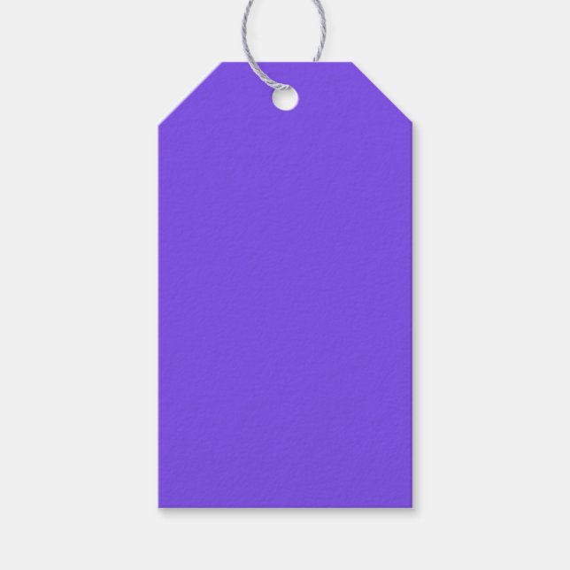Bright Purple Gift Tag (Front)