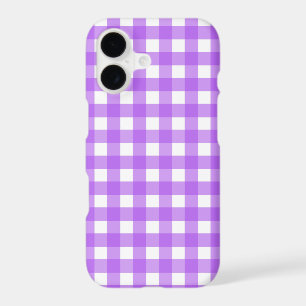 Bright purple gingham