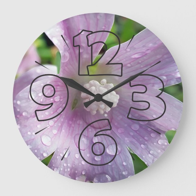 Bright purple large clock (Front)