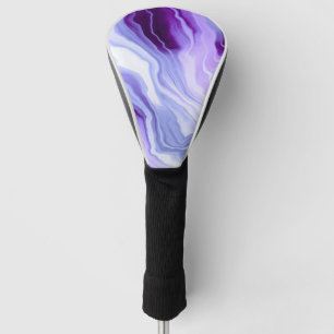 Bright Purple Marbling Golf Head Cover