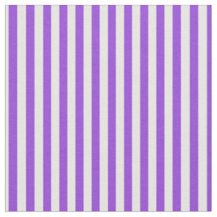 Bright Purple & White Stripes Fabric