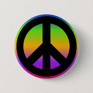 Bright Rainbow 6 Cm Round Badge