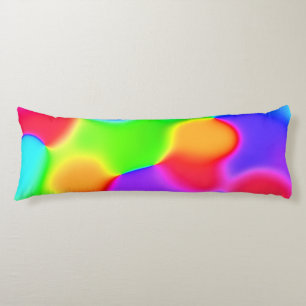 Bright Rainbow Blobs Body Cushion