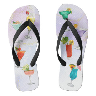 Bright rainbow cocktail party fun drinks celebrate thongs