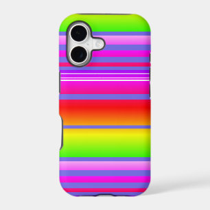 Bright rainbow colourful striped